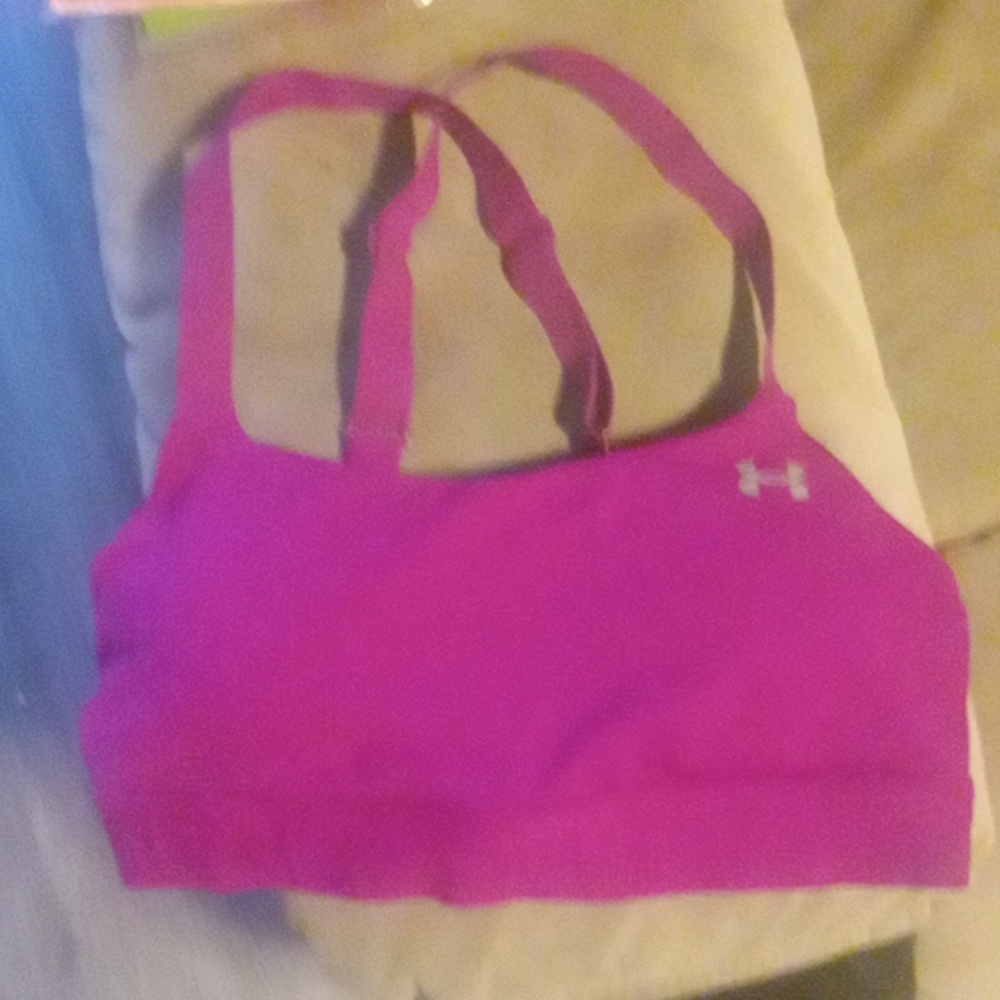 Under armor purple sports bra medium